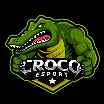 Crocodiles mascot logo vector design illustration Stock Illustration