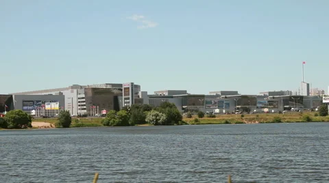 Crocus City Hall in Moscow, Russia, 2015. Stock Footage 59659359