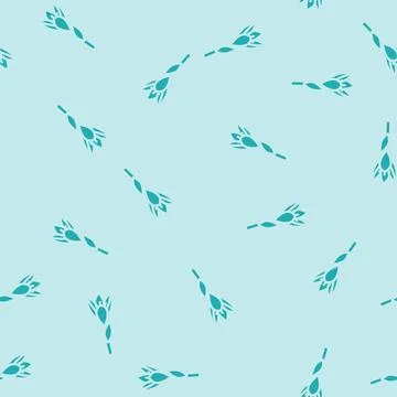 Crocus flower spring glyph vector seamless pattern 스톡 일러스트