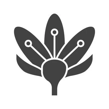 Crocus Icon Image. Illustrazione stock