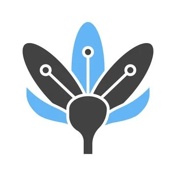 Crocus Icon Image. Stock Illustration