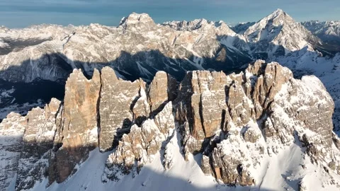 Croda da lago - The white mountain part four Video stock 275879099