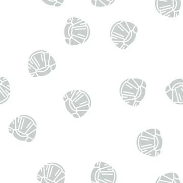 Croissant bakery glyph vector seamless pattern イラスト素材