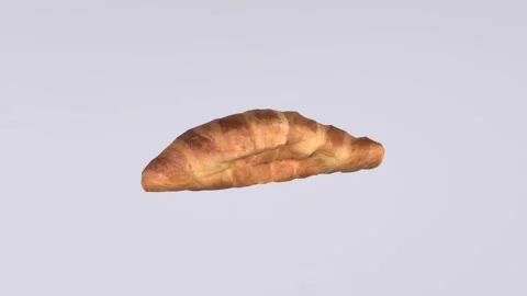 Croissant baking tutorial at home in the morning Stock Footage 283233149