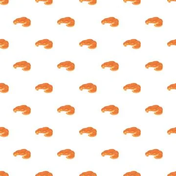 Croissant bread food seamless pattern illustration Stock Illustration