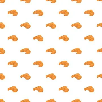 Croissant bread food seamless pattern background design Stockillustratie