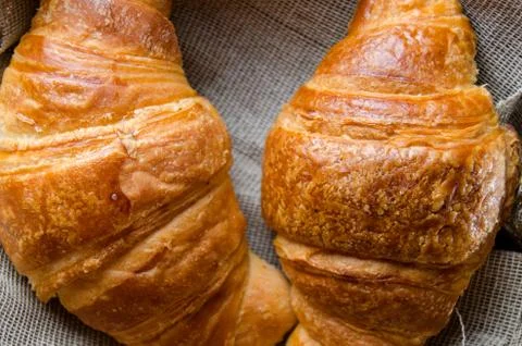 Croissant bread Stock Photos
