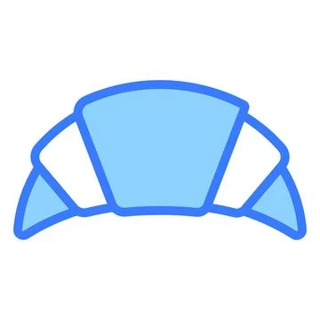Croissant bread vector Line Icon. Simple Creative vector Line Icon Stock Illustration