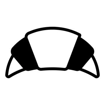 Croissant bread vector Line Icon. Simple Creative vector Line Icon Stock Illustration