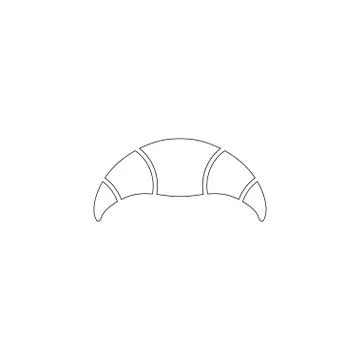 Croissant. flat vector icon Stock Illustration