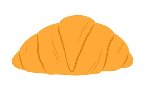 Croissant. Flat vector isolated illustration Stock Illustration