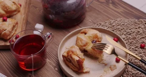 Croissant Stock Footage 141096700