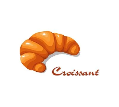 Croissant. Fresh baking, for design menu cafe, bakery, label,  logo  and pa.. Stock Illustration