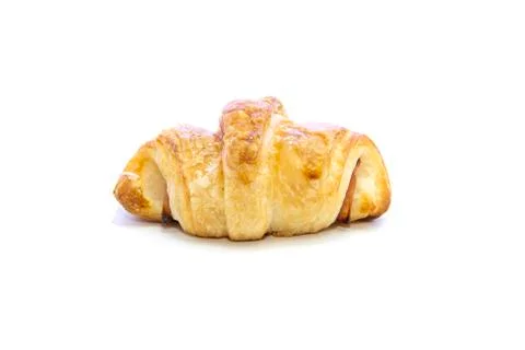 Croissant with ham back view Foto stock