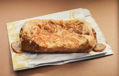 Croissant With Ham Foto stock