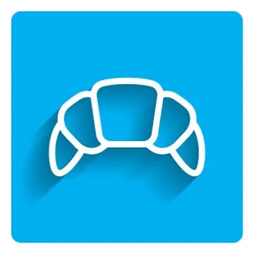 Croissant icon 스톡 일러스트