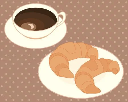 Croissant Illustrazione stock