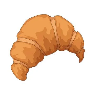 Croissant illustration Stock Illustration