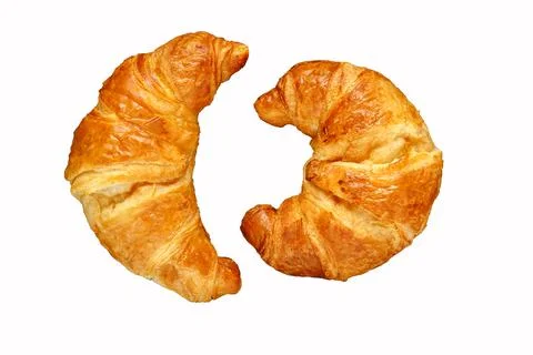 Croissant. isolate on white background Stock Photos
