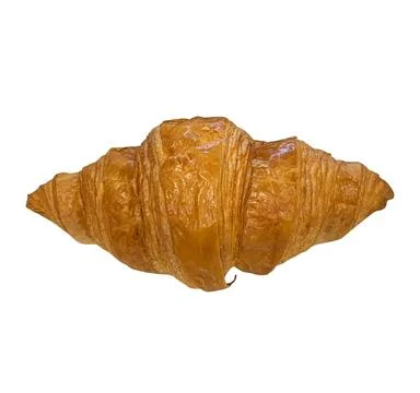 Croissant isolated on white  background Stock-Fotos