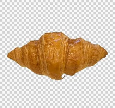 Croissant isolated on white  background Stock Photos