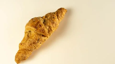Croissant on a light background Stock Photos