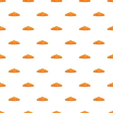 Croissant pattern creating a delicious food background Stockillustratie