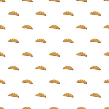 Croissant pattern Stock Illustration