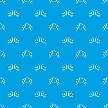 Croissant pattern seamless blue Stock-Illustration