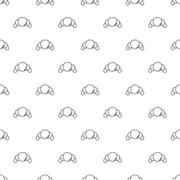 Croissant pattern seamless イラスト素材