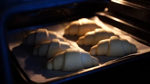 Croissant preparation Stock Footage 129610700