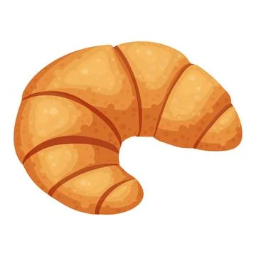 A croissant. Vector illustration on a white background Stock Illustration
