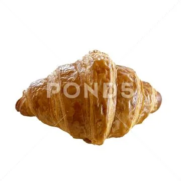 Croissant on white background-1 PSD 템플릿