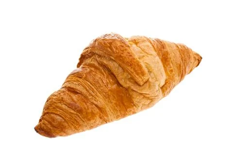 Croissant, white background. Stock Photos