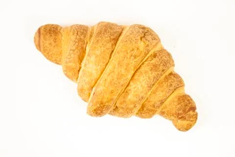 Croissant on a white background Stock Photos