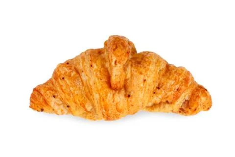 Croissant on white background Foto stock