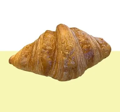 Croissant  on white background 스톡 사진