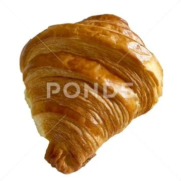 Croissant on a white background PSD Template