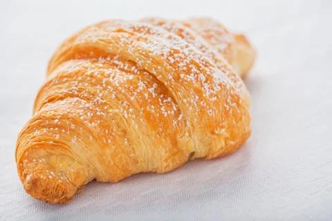 Croissant on white Stock Photos