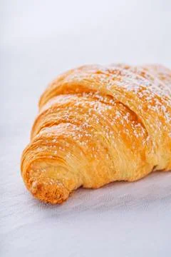 Croissant on white Stock Photos