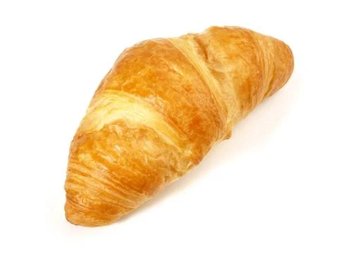 Croissant on White Stock Photos