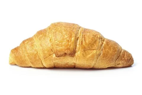 Croissant on white Stock Photos
