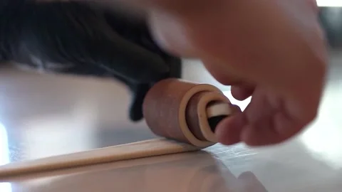 At the croissant workshop, Stock Footage 181068907