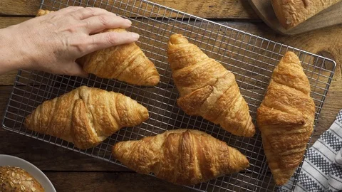 Croissants Stock Footage 121337776