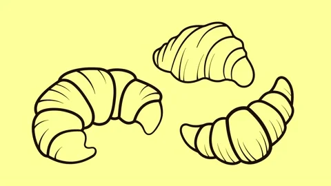 Croissants11 Stock Footage 153838877