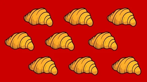 Croissants6 Stock Footage 153839295