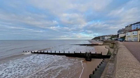 Cromer beach and seafront on the North Norfolk coast Stock-Footage 255527967
