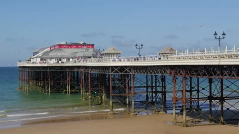 Cromer Pier and seafront Stock Footage 313410358