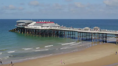 Cromer Pier and seafront Stock Footage 313410479