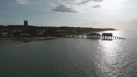 Cromer Pier Static Shot Stock Footage 272600372